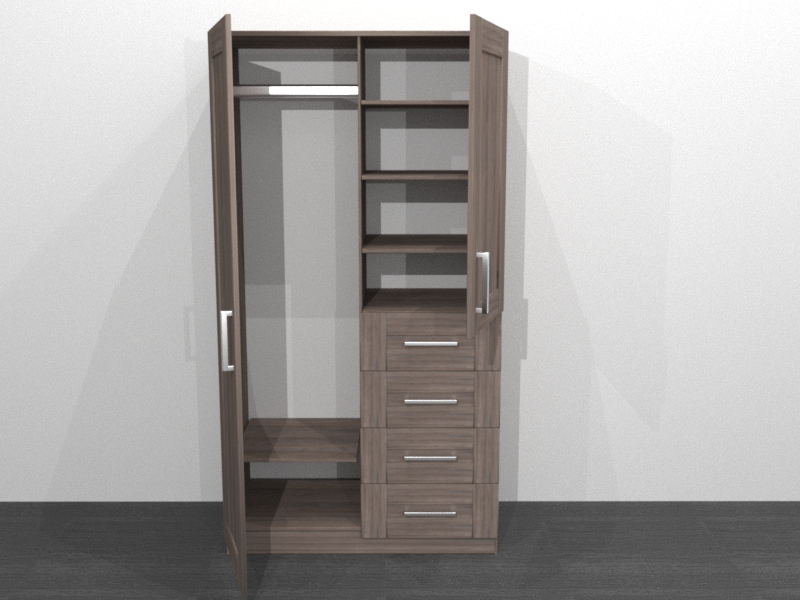 ŠATNÍ SKŘÍŇ TYP 3- MASIV DUB, rámečkové dveře