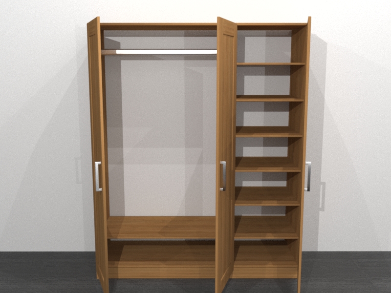 ŠATNÍ SKŘÍŇ TYP 2- DÝHA BUK