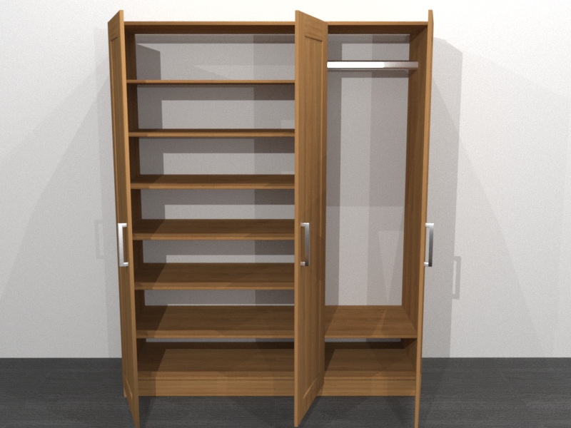 ŠATNÍ SKŘÍŇ TYP 2- DÝHA BUK