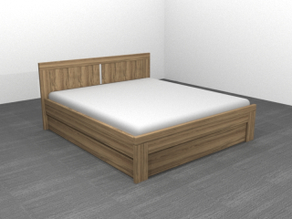 MIA - DVOULŮŽKO LAMINO, Nízké čelo, plný úložný prostor